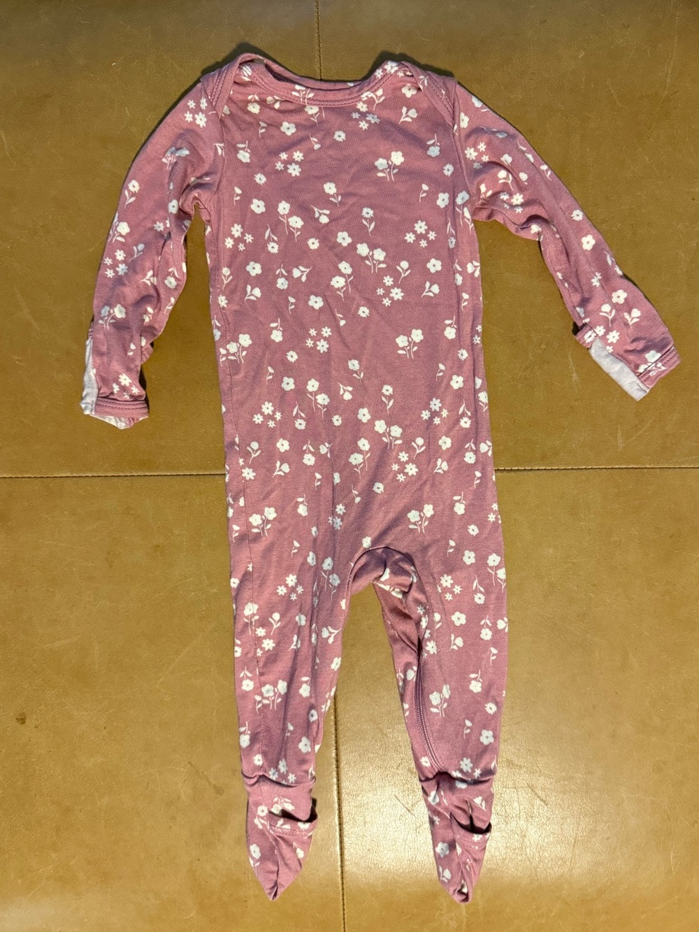 💚$25 FLASH SALE💚Gunamuna Viscose Bamboo Mini Floral Footie 0-3M